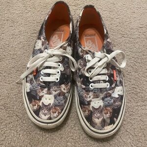 Cat patterned vans